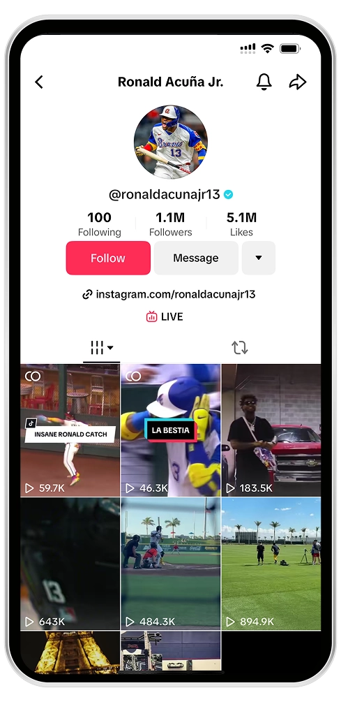 Ronald Acuña Jr Project Mobile